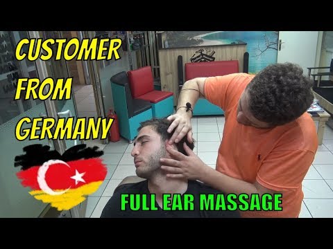 ASMR TURKISH BARBER💈EAR BURN💈NECK CRACK💈head,back,arm,ear,face,sleep massage=kafa sırt kol masajı