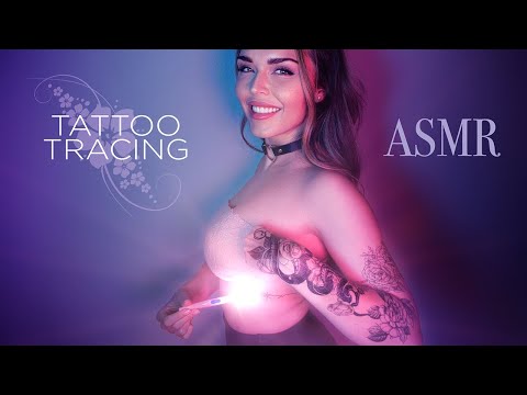 ASMR | Tracing My Tattoos with a Lighted Stick (ultra relaxing visual ASMR)