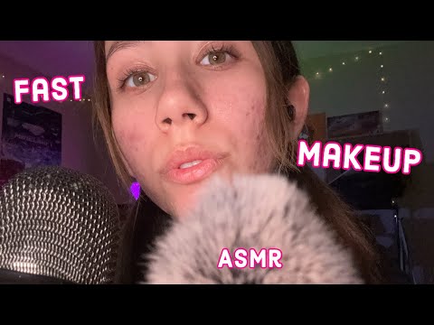 ASMR | doing your makeup REALLY quickly