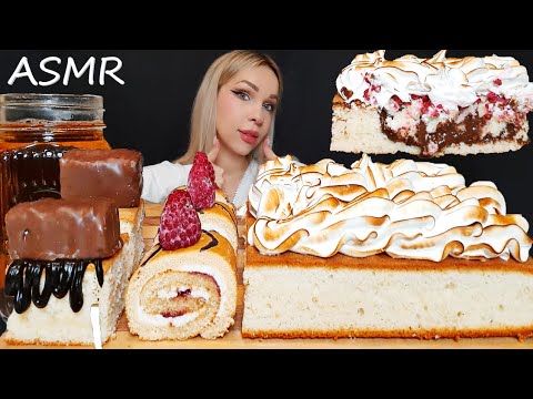 ASMR HOMEMADE CASTELLA CAKE MUKBANG | Bread Dipped in Milk (Eating Sounds / No Talking)