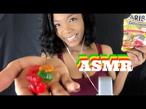 ASMR Gummy Bear Chewing Sounds! Eating, Crinkling, and Mouth Sounds