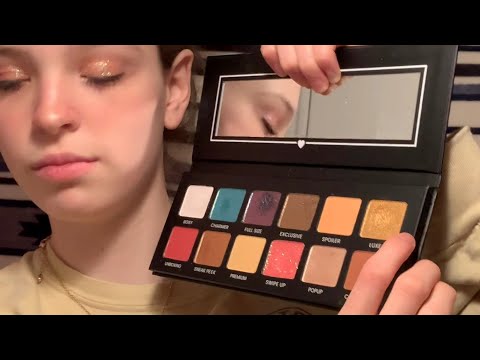 ASMR doing your make up (personal attention) with new pallets