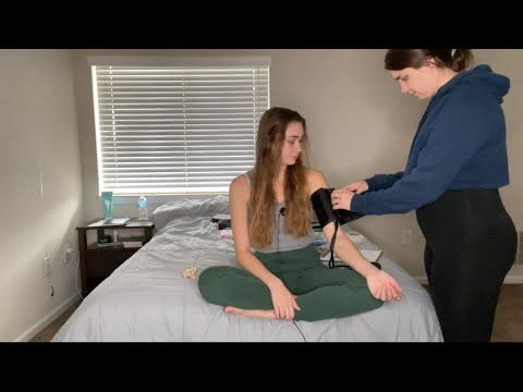 ASMR Real Person Full Body Exam- soft speaking, stethoscope, ophthalmoscope