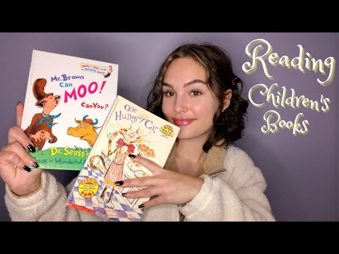 ASMR Reading Children's Books to put you to Bed + Tapping