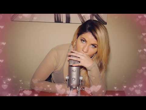 ASMR Mic Eating and inaudible Whispering ~ Mouth Sounds for Relaxation