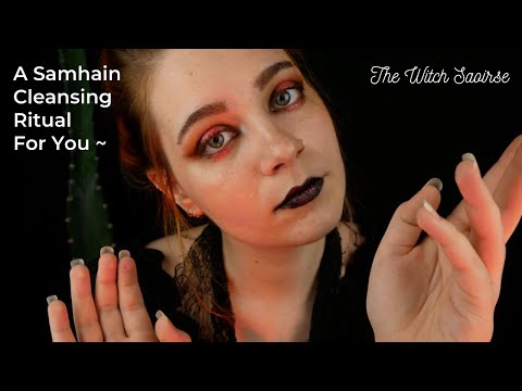 ASMR 🔮 Samhain Cleansing Ritual | Brushing, Burning, & Purifying Your Energy | The Witch Saoirse RP