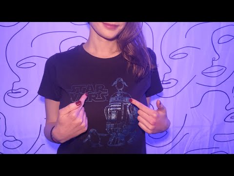 [ASMR] T-Shirt Collection (gentle whispers, fabrics, hand movements)