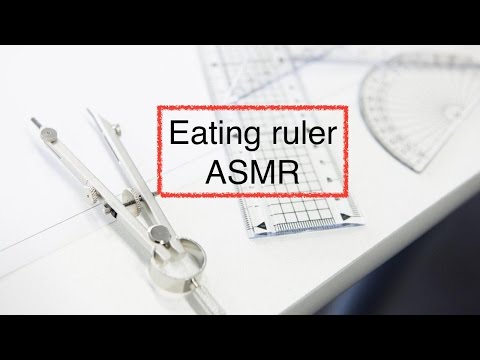 ASMR eating ruler 🍴