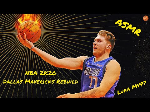 *ASMR* NBA2K20 Dallas Mavericks And Luka Doncic Rebuild (Controller Sounds and Gameplay)