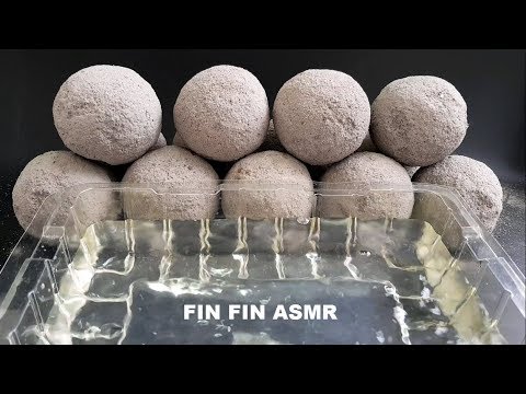 ASMR : Shaving Sand Cement Balls in Water #162