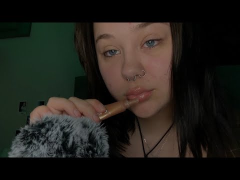 ASMR | Lipgloss Application & Mouth Sounds (+ Clicky Whispers, Hand Movements)