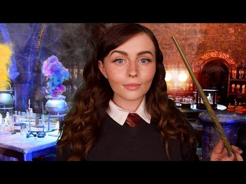 Potions and Spells ASMR⚡️Hermione Helps You Study For The O.W.L.S