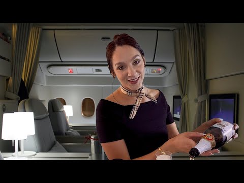 ASMR - International First Class Flight Attendant Roleplay ✈️