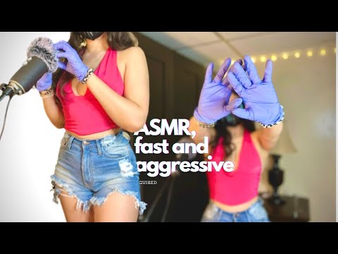 ASMR💕Fast and Aggressive fabric scratching, skin scratching and tapping|Shirts and Short scratching