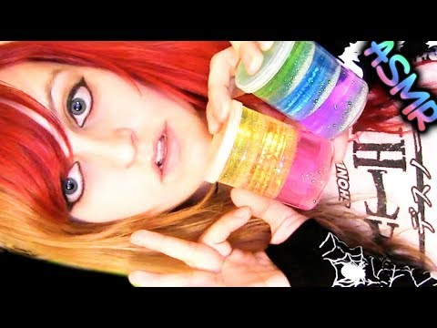 ASMR 🌈 HOW TO: RAiNBOW SLiME ♡ UN-SATiSFYiNG!!! FAiL!! Glitter Putty, Not Satisfying, Sticky ♡