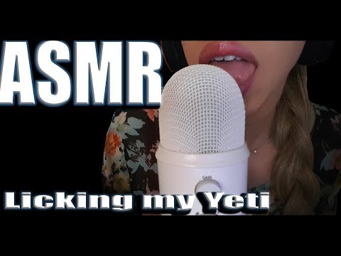 {ASMR} Licking my Yeti Microphone | Extreme Wet mouth sounds