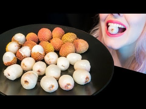 ASMR: Super Juicy Lychees | Exotic Fruits Opening & Eating ~ Relaxing Eating Sounds [No Talking|V] 😻