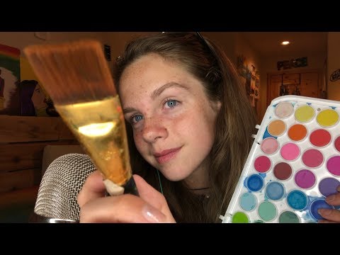 ASMR Painting Your Face for a Party