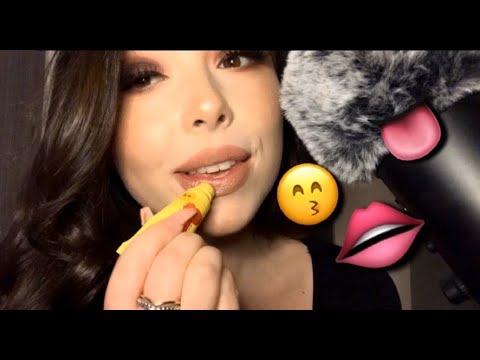 [ASMR] TINGLY MOUTH SOUNDS TRIGGERS | LIPGLOSS APPLICATION + MORE