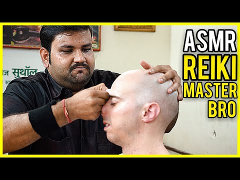 *EXTREMELY LOUD* neck ear and elbow CRACKING by REIKI MASTER BRO | ASMR Barber