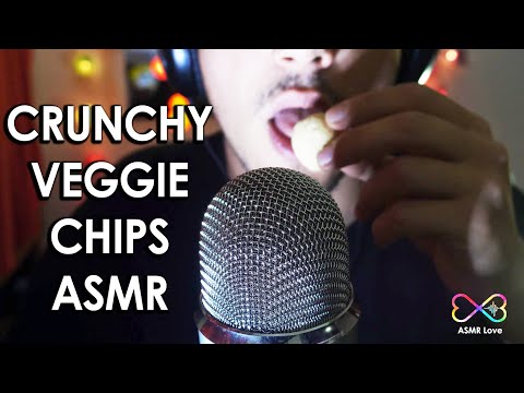 ASMR Love 😍 Crunchy VEGGIE Chips Food Eating in 4k (No Talking) 🥔