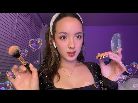 ASMR | Your Crush Gets You Ready For a New Year’s Eve Party (She Wants You, WLW, Makeup Role Play)