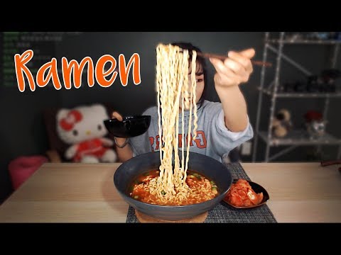 Ramen Noodles 꿀맛 라면 먹방 - Mukbang