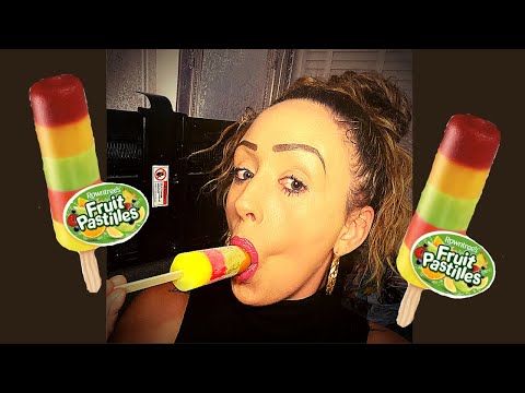 ASMR enjoy my favourite ice lolly with me 🍡🍡❄️