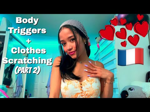 ASMR | Body Triggers & Clothes Scratching  (En Français 🇫🇷)