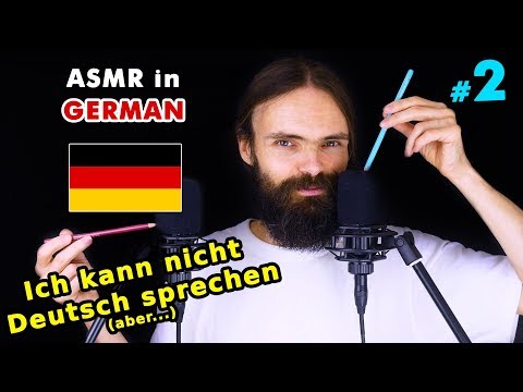 My second ASMR video in German (flüstern, asmr auf Deutsch, a few triggers)