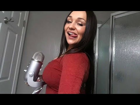 ASMR Ear Eating Mic Licking Glass Tapping Mouth Sounds!