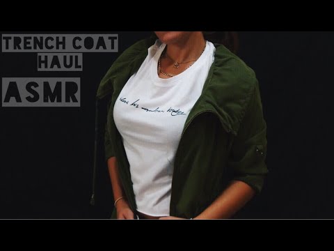 ASMR Intense Whispering || Affordable Haul Trench Coat for Autumn || Romwe haul