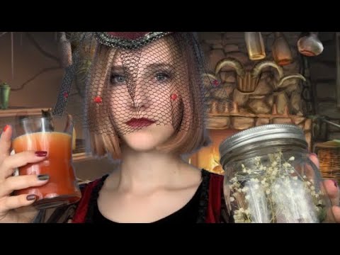 ASMR// Witch Sells You Candles and Other Witchy Stuff// Tapping+ Whispering// Halloween Series//