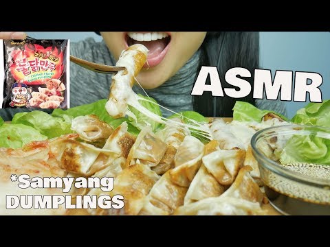 ASMR Samyang SPICY Dumplings + CHEESY Rice Cakes (EATING SOUNDS) | SAS-ASMR