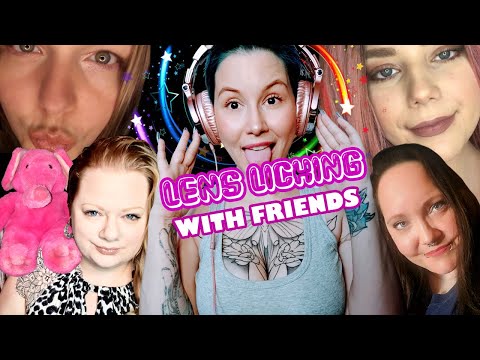 ASMR /  Lens licking with friends