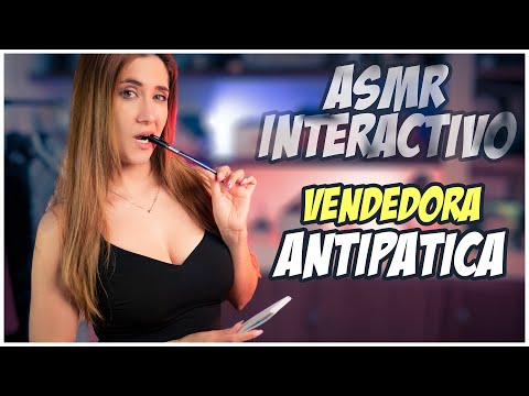 ASMR INTERACTIVO: Vendedora Antipática te vende de Todo | Asmr español | Asmr with Sasha