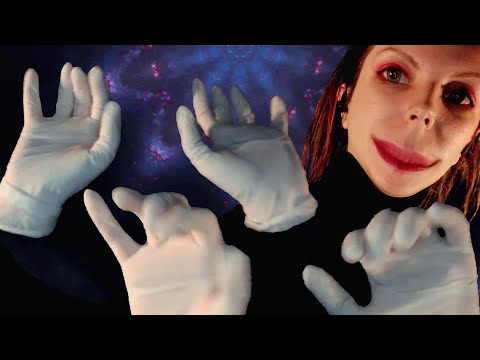 ASMR Latex gloves sounds in the dark, breathing, hand movements (no talking)