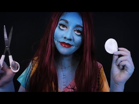 Sally fixes and cleans your suit (You are Sandy Claws) [ASMR]