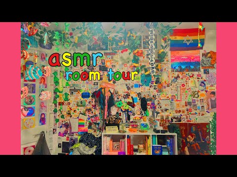 asmr room tour ~ colourful, kpop, manga ~ some people say less is more … i am not among them