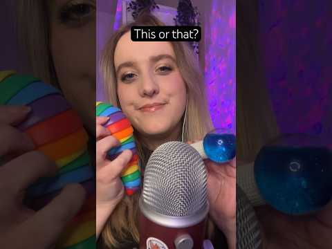 This or that? 🤔 ASMR triggers