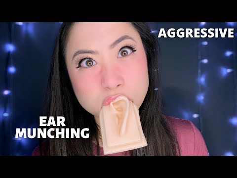 ASMR | Aggressive Ear Eating & Munching | Whispering & No Talking