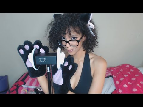 ASMR | Cat Roleplay (Meow, Tapping, Scratching, Playing, Licking)