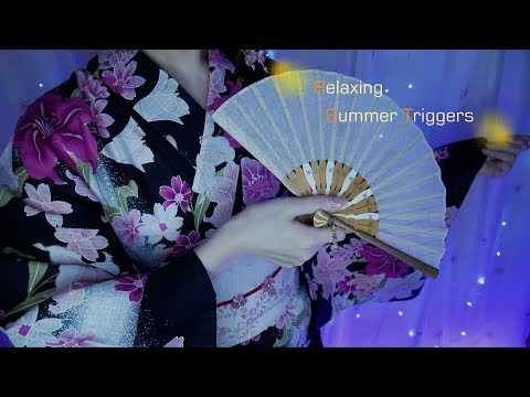 ASMR◇リラックスできる9種類の夏の音🎐✨Relaxing 9 Summer Triggers◇囁き/whisper