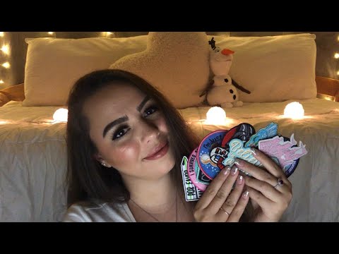 ASMR Disney Patches (Fabric Scratching, Light Tapping, Tracing)