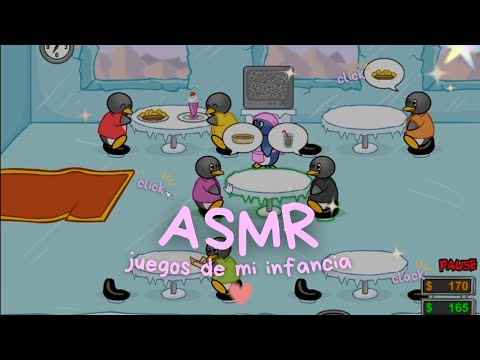 ASMR ✧ Juegos de mi infancia #1 - Penguin Diner 🐧🍳 [Binaural]