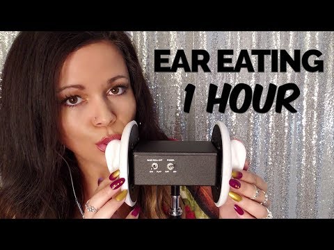 ASMR 3DIO Ear Eating No Talking 1 Hour 😋👂