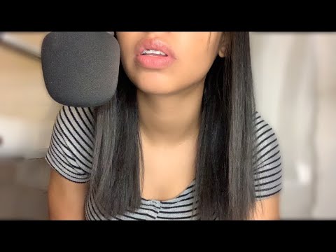 ASMR:|| Mouth Sounds + Tongue Clicking and some Lipgloss Application || (no talking)