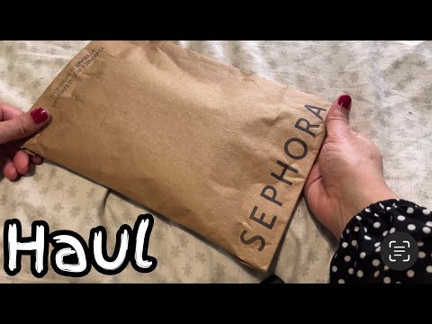 asmr sephora haul | Makeup | paper crinkles whisper