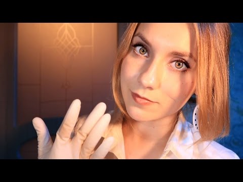 ASMR Caring tingly SPA *ENGLISH* gloves sounds & face treatment & massage * Cosmetologist Roleplay