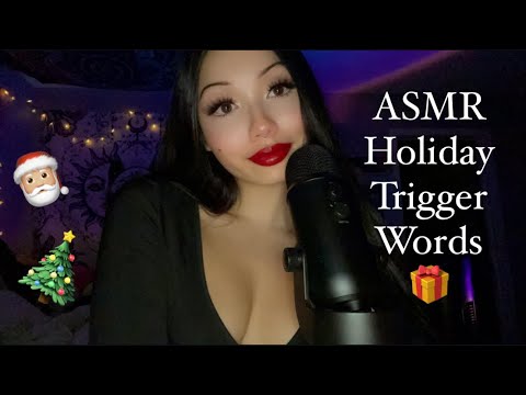 ASMR Holiday Trigger Words Repetition 🎄🎁